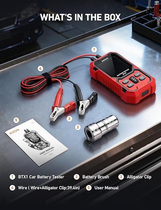 AstroAI Car Battery Tester, 12V/24V Digital Automotive Meter Diagnostic Tool - Image 7