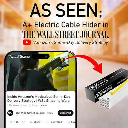 A+ ELECTRIC 315" Cable Hider, Wire Cover, Cables Raceway - Image 2