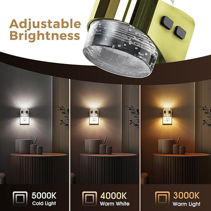 L LOHAS LED 2 Pack 3CCT Night Lights Plug into Wall, 3000K/4000k/5000K - Image 4