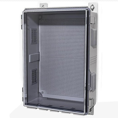 ABS Electrical Junction Box, Ventilated Design, Cable Grommets, IP65 Waterproof by ANIMACYN