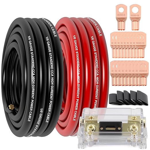 1/0 Gauge Wire Copper Clad Aluminum CCA Primary Automotive Wire, Battery Cable by Xaugiry