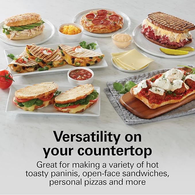 Hamilton Beach Panini Press Sandwich Maker & Electric Indoor Grill - Image 2