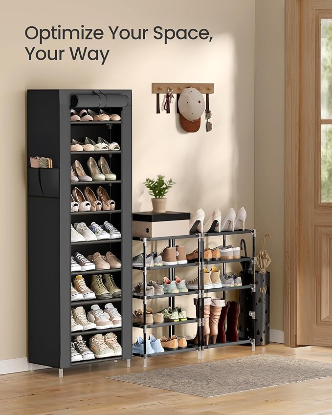 SONGMICS 10-Tier Shoe Rack, Shoe Storage Cabinet - Image 6