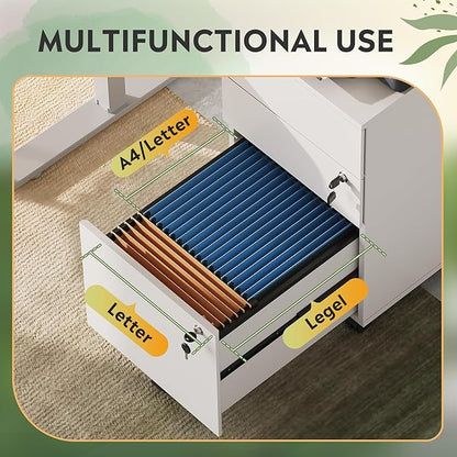 DEVAISE 3 Drawer Mobile File Cabinet - Image 4