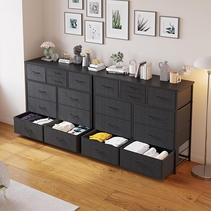 LUMTOK 10-Drawer Dresser, Fabric Storage Dressers - Image 9