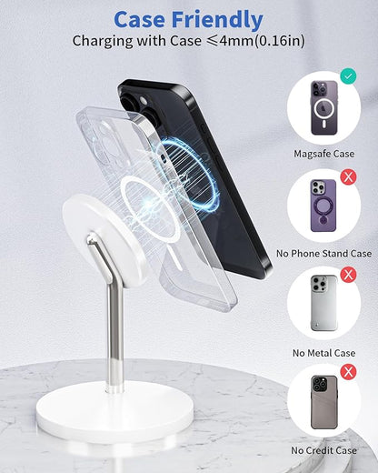 Magnetic Wireless Charger Stand, 25W Fast Mag Safe Charger iPhone Stand - Image 4