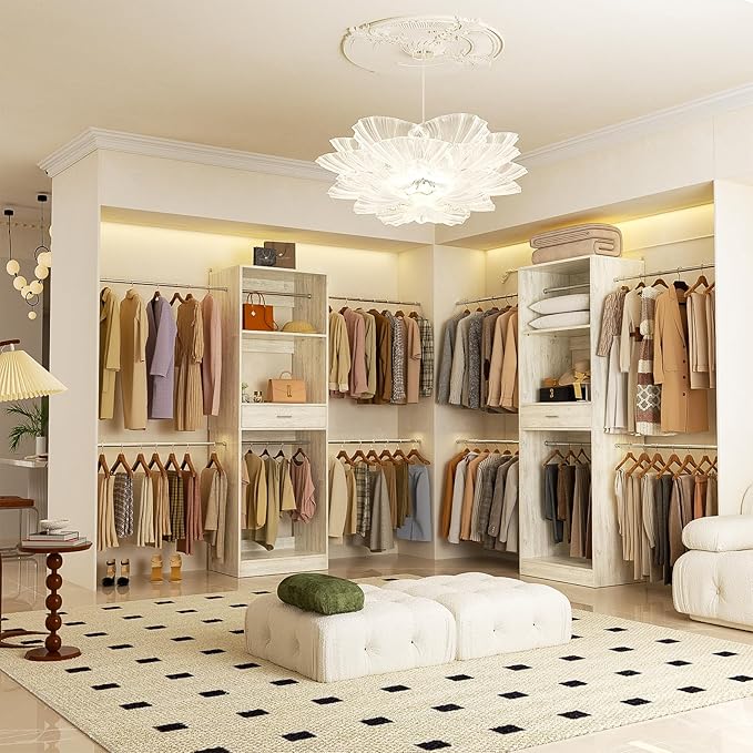 Unikito 96” Closet System, 8FT Walk in Closets Organizer Kit - Image 2