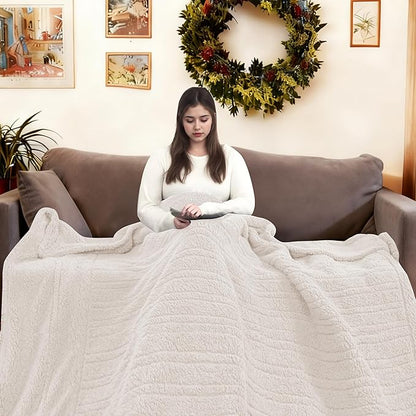 Electric Heated Blanket Queen Size 84"×90" Dual Control, 9 Heating Settings & - Image 9