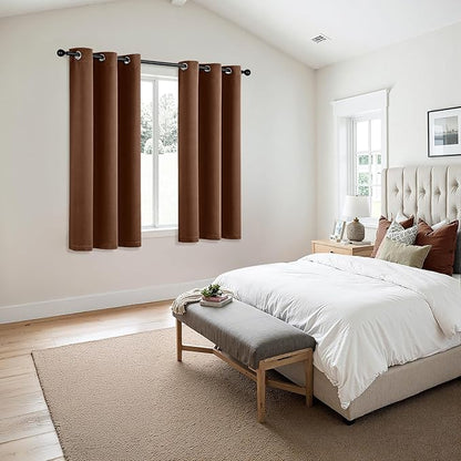 MIULEE Bedroom Blackout Curtains Thermal Insulated Room Darkening Drapes - Image 6