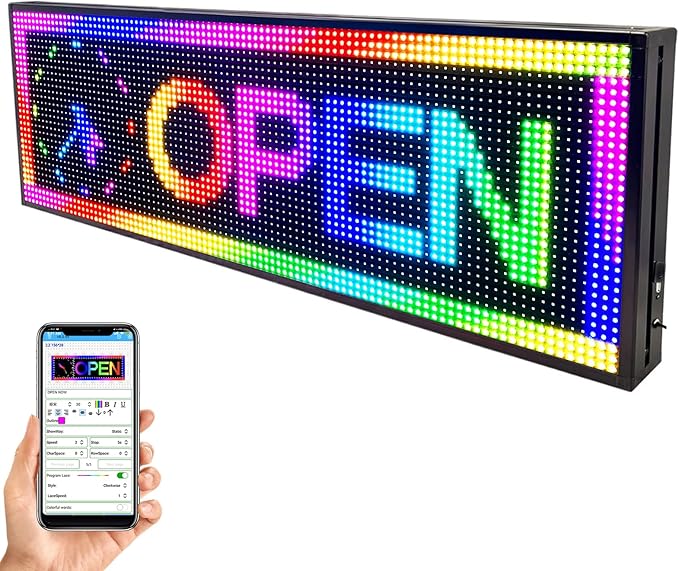 CT-P10 OUTDOOR Colorful Images Texts & Number LED sign board by TOPCOLORTRADE