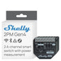 Shelly 2PM Gen4 | Wi-Fi, Zigbee & Matter 2-Channel Smart Relay Switch by Shelly