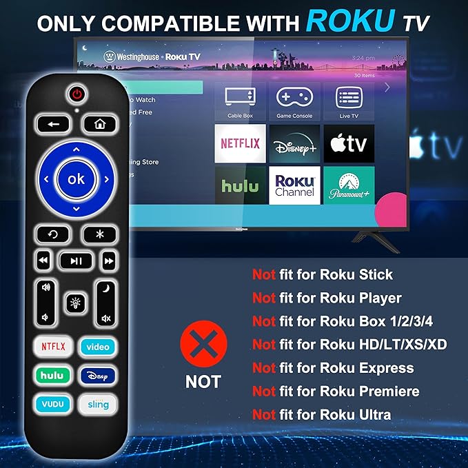 2 Pack Backlit Remote Control Only - Image 3