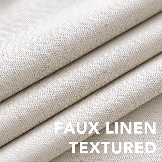 H.VERSAILTEX Linen Curtains 100% Blackout Curtains - Image 4