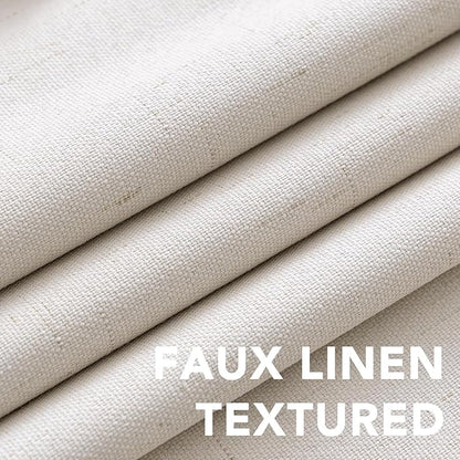 H.VERSAILTEX Linen Curtains 100% Blackout Curtains - Image 4