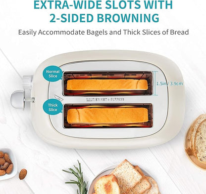 Ultrean Toaster 2 Slice with Extra-Wide Slot - Image 2