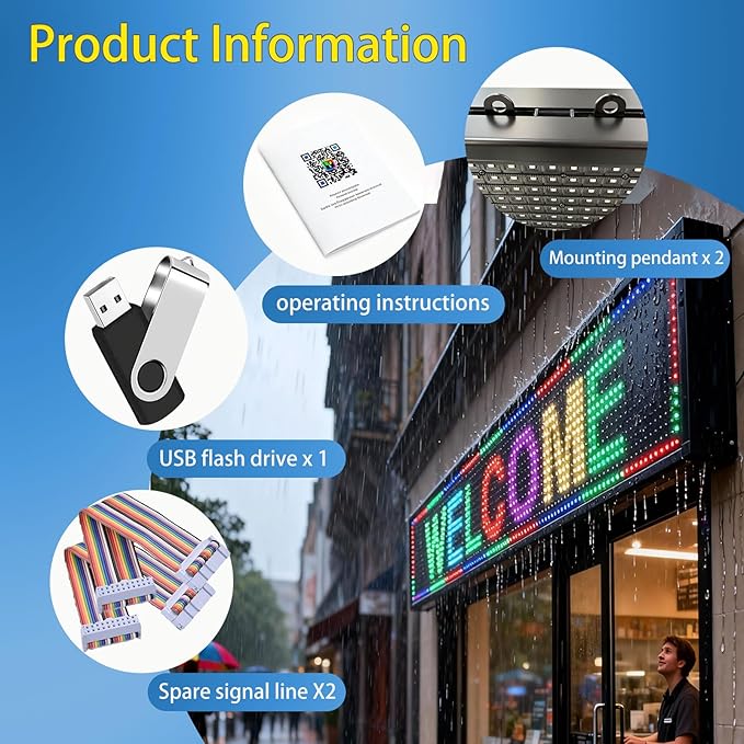 Programmable Scrolling Led Sign Message Board Outdoor Digital Signs - Image 4