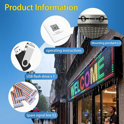 Programmable Scrolling Led Sign Message Board Outdoor Digital Signs - Image 4