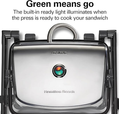 Hamilton Beach Panini Press Sandwich Maker & Electric Indoor Grill - Image 7
