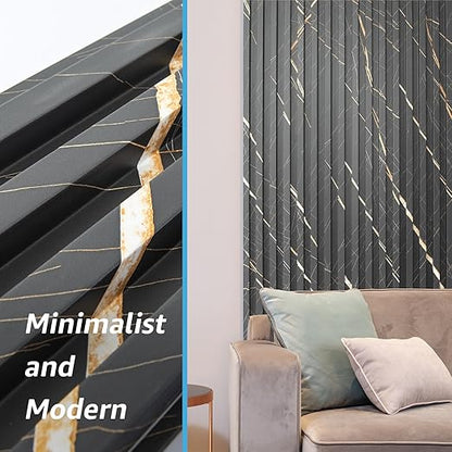Art3d 8-Pack WPC Slat Panel for Interior Decor, Decorative Fluted Accent Wall - Image 2
