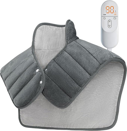 Heating Pad for Neck and Shoulders and Back, Gifts for Women Men, 2lb Weighted by SNUGYOURT