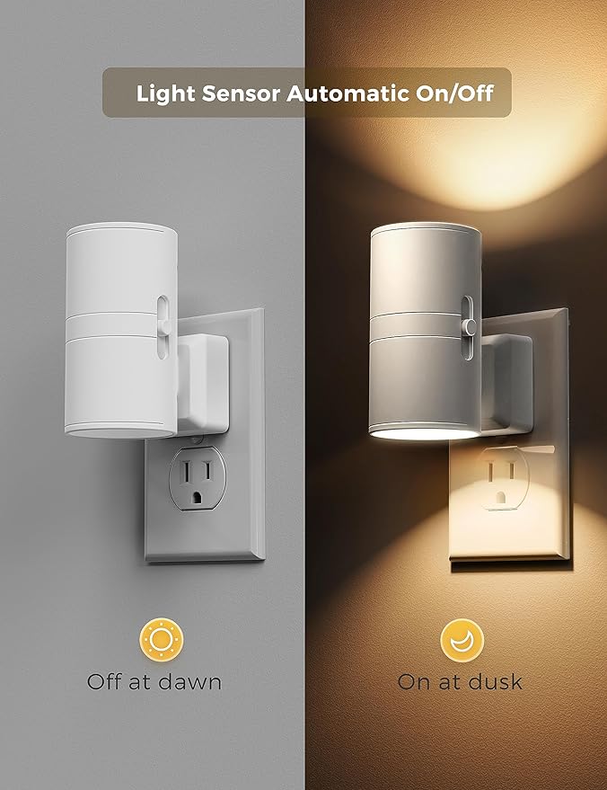 L LOHAS LED 4X Night Light Plug in, LOHAS Modern Night Light - Image 2
