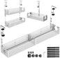 Multi-Model Under Desk Cable Management Tray 2 Packs Metal Under Desk Wire by SRJZMLY