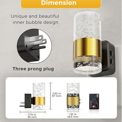 Night Lights Plug into Wall 2 Pack, Dimmable Night Light - Image 5