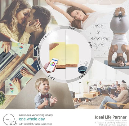 ASAKUKI Smart WiFi Essential Oil Aromatherapy Diffuser, Easy Connect - Image 4