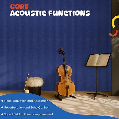 EVENRISING Acoustic Panels 5 Pack, Large Polyester Soundproof Panels - Image 3