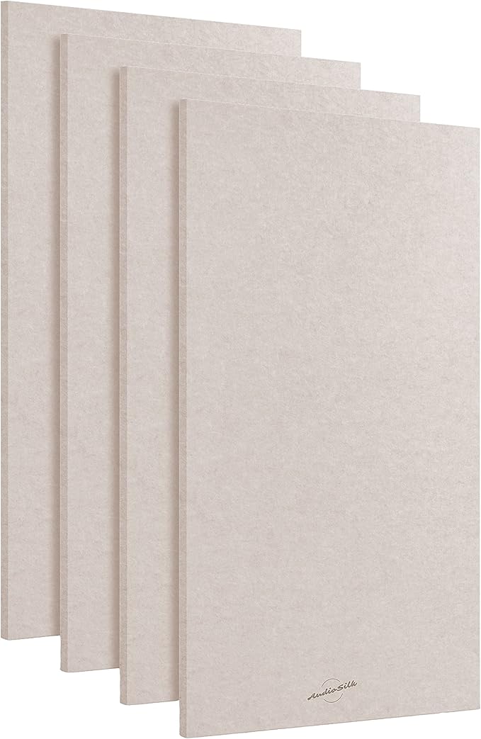 AudioSilk Acoustic Panels, 4 Pack ROOM KIT by AudioSilk