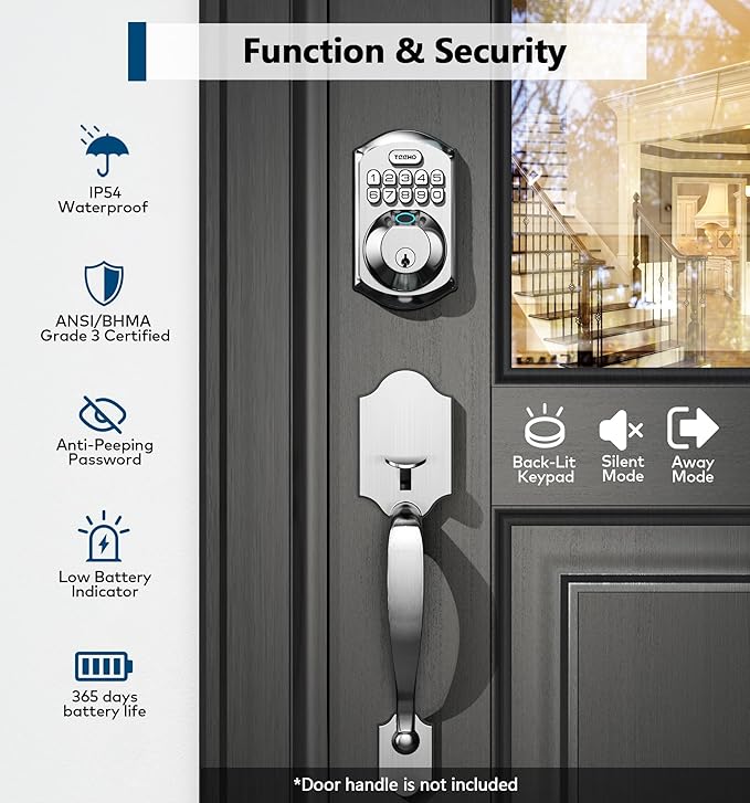TEEHO TE002 Fingerprint Door Lock - Image 5