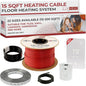 LuxHeat 15sqft Floor Heating Cable Kit - 120v Heated Floor System by LuxHeat
