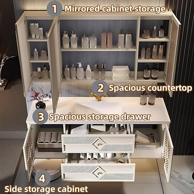52IN Luxury Floating Bathroom Vanity - Image 7