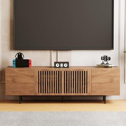 gaoyangjiaju 70.87" Mid Century Modern TV Stand, Walnut Media Console - Image 5