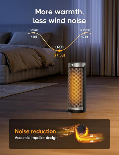 DREO Space Heater for Bathroom and Indoor, 70°Oscillating, 5 Modes, Remote for - Image 7