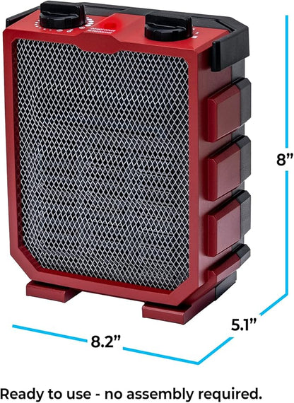Comfort Zone 1, 500W Portable Electric Space Heater - Image 8