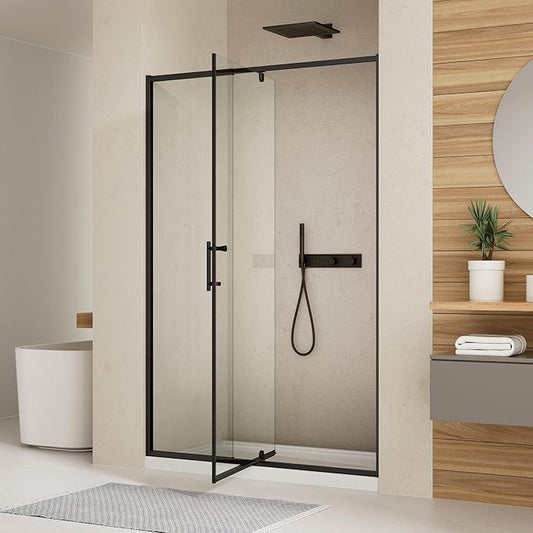 44-48" W x 71" H Pivot Shower Door, Pivot Semi-Frameless Swing Glass Shower Door by RoyalGuard
