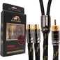 Elite Audio Pro Series 1.5 ft. 100% OFC Copper RCA Cable Y-Adapter by EliteAudio