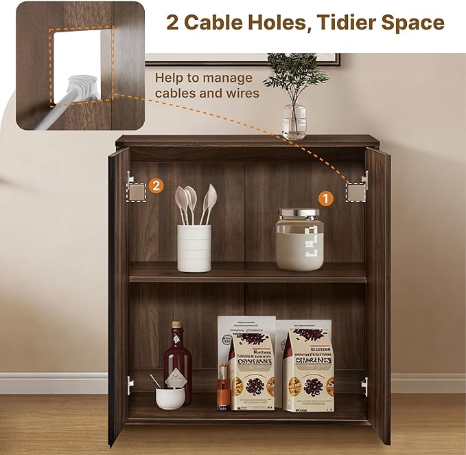 63" Sideboard Buffet Cabinet - Image 3