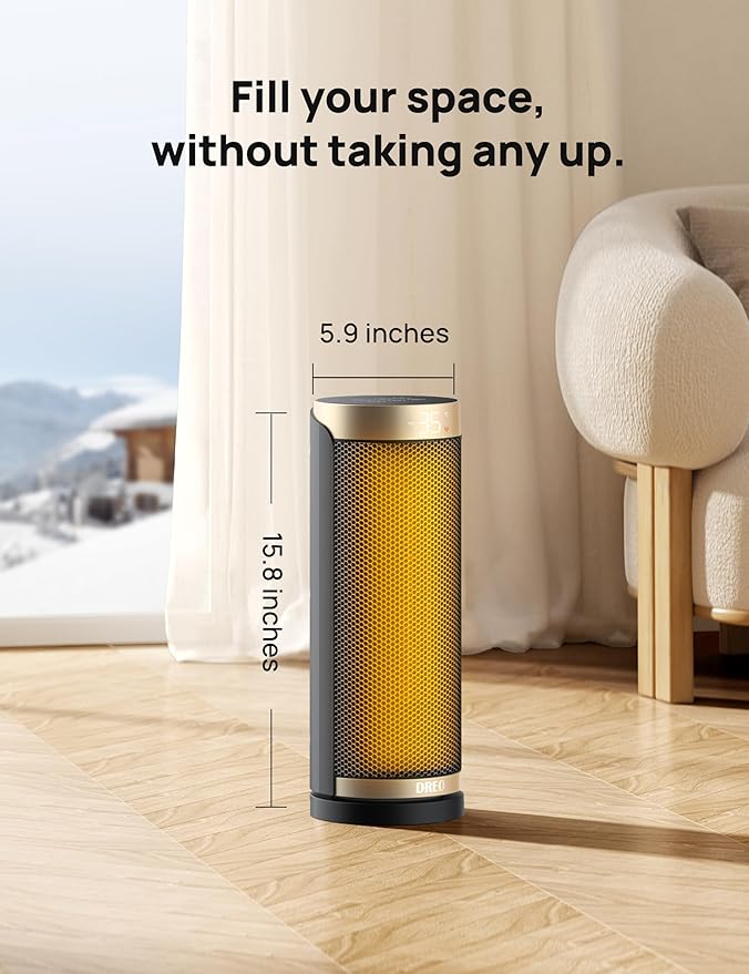 DREO Space Heater, 1500W Electric Heaters - Image 9