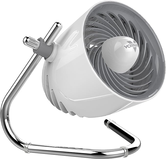 Vornado Pivot Personal Air Circulator, Desk Fan, Ice White by Vornado