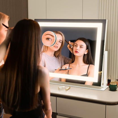 FENNIO Vanity Mirror with Lights 22''x18'' Makeup Mirror with Lights, Lighted - Image 5