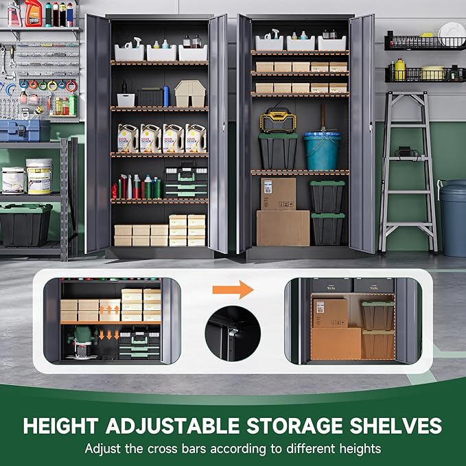Letaya Metal Garage Storage Cabinets - Image 4