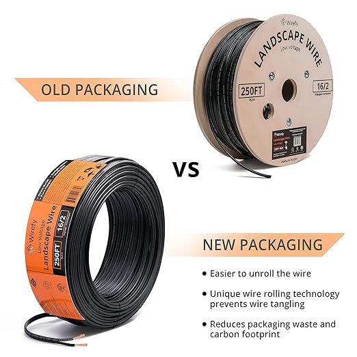 Wirefy 16/2 Low Voltage Landscape Wire 250 ft | Low Voltage Landscape Lighting - Image 7