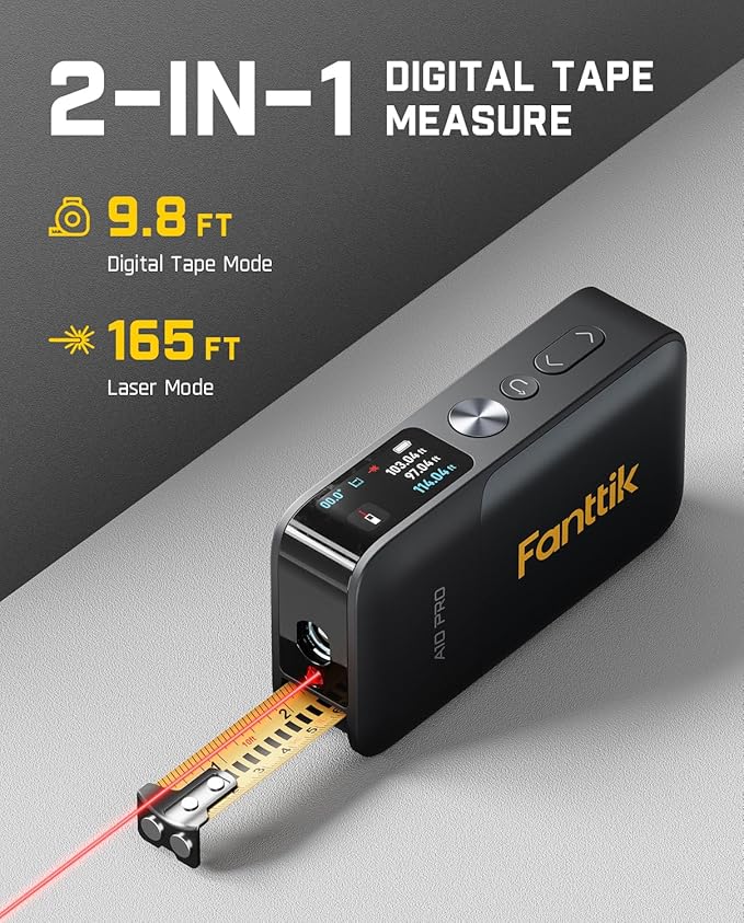 Fanttik A10 Pro 2-in-1 Digital Laser Tape Measure - Image 2