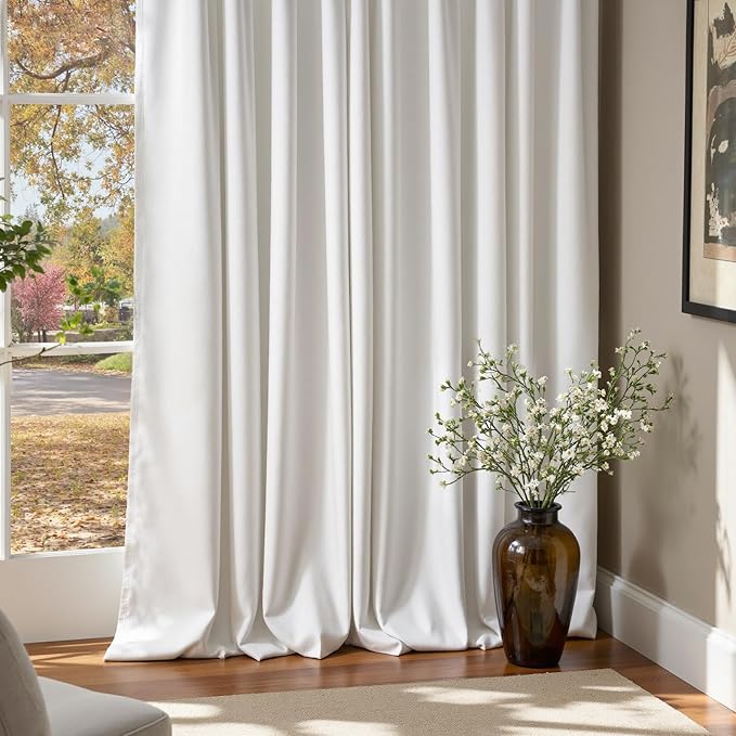 Lazzzy White Blackout Velvet Curtains - Image 8