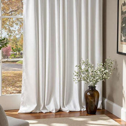 Lazzzy White Blackout Velvet Curtains - Image 8