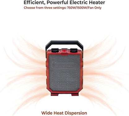 Comfort Zone 1, 500W Portable Electric Space Heater - Image 3