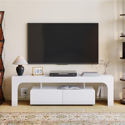IDEALHOUSE LED TV Stand for 55 to 75 Inch TV, Modern TV Console Table - Image 9