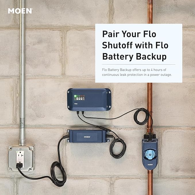 Moen Flo Smart Water Monitor and Automatic Shutoff Sensor, Wi-Fi Connected - Image 24